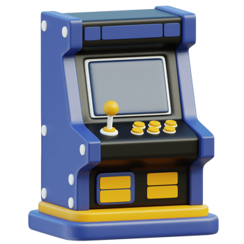 Game Machine 3D Illustration png