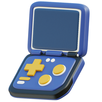 Gameboy 3D Illustration png