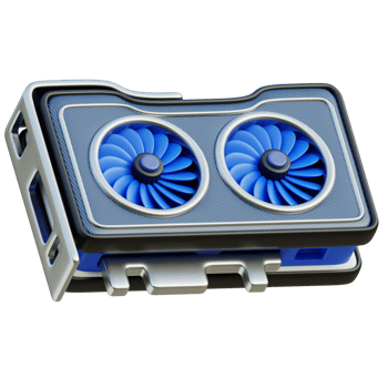 Gpu Card 3D Illustration png