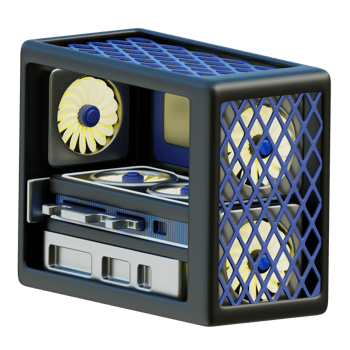 Gaming Pc 3D Illustration png