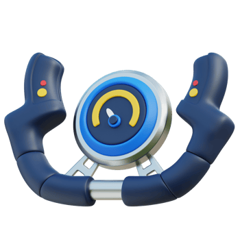 Plane Steering Wheel 3D Illustration png