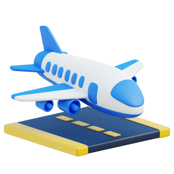 Landing 3D Illustration png