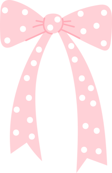 Cute coquette pink ribbon bow png