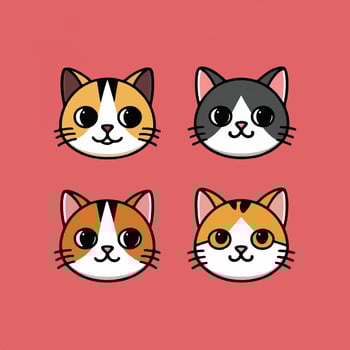 Cat Stickers design free downlode Shanto Graphic vector