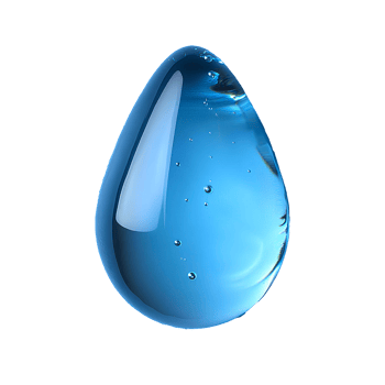 drop of water . Blue water drop top view . Water drop for skin hydration and skincare concept of organic and plant based ingredients. Water splash for skin hydration png