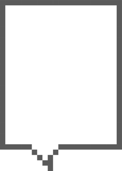 8bit retro game pixel art speech bubble balloon icon sticker memo keyword planner text box banner png