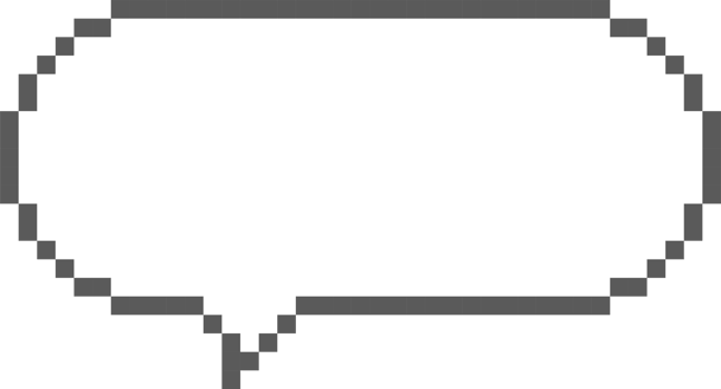 8bit retro game pixel art speech bubble balloon icon sticker memo keyword planner text box banner png
