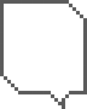 8bit retro game pixel art speech bubble balloon icon sticker memo keyword planner text box banner png