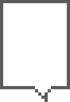 8bit retro game pixel art speech bubble balloon icon sticker memo keyword planner text box banner png