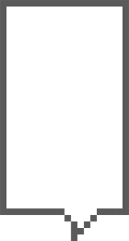 8bit retro game pixel art speech bubble balloon icon sticker memo keyword planner text box banner png