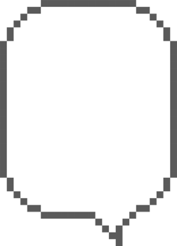 8bit retro game pixel art speech bubble balloon icon sticker memo keyword planner text box banner png