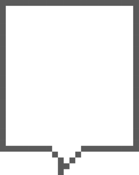 8bit retro game pixel art speech bubble balloon icon sticker memo keyword planner text box banner png