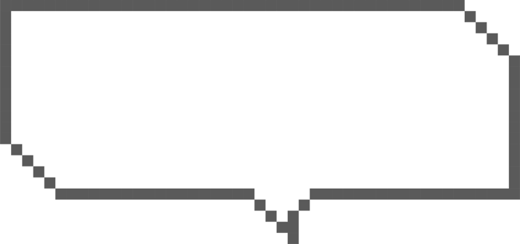 8bit retro game pixel art speech bubble balloon icon sticker memo keyword planner text box banner png