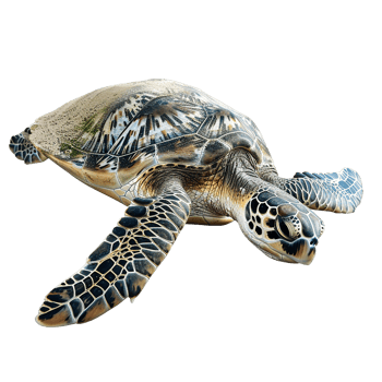 Sea turtle isolated on transparent background png