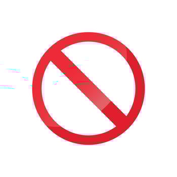 Stop icon in flat style. Warning symbol illustration on isolated background. Do not enter sign business concept. vector