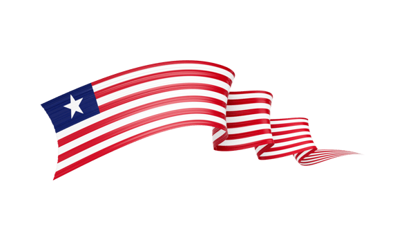 3d Flag Of Liberia 3d Wavy Shiny Liberia Ribbon Flag 3d Illustration png