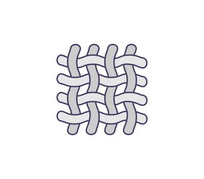 Textile, fabric icon. vector