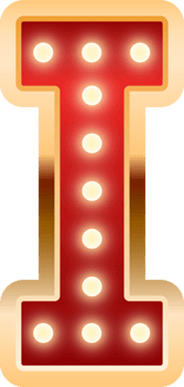 Light Bulb Alphabet Letter I png