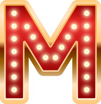 Light Bulb Alphabet Letter M png