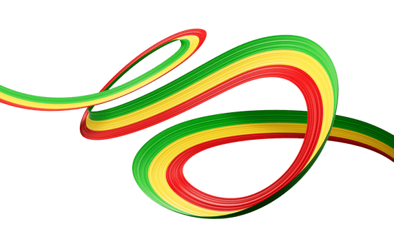 3d Flag Of Mali 3d Shiny Waving Mali Ribbon Flag 3d Illustration png