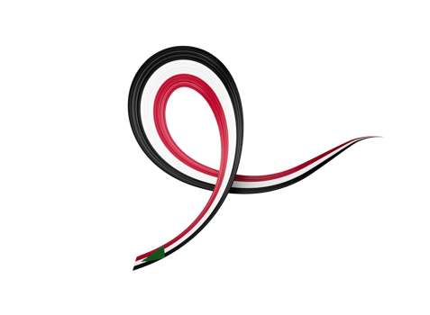 3d Flag Of Sudan 3d Shiny Waving Sudan Ribbon Flag 3d Illustration png