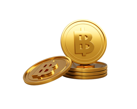3d Stack Of Golden Thailand Baht Coins Shiny Rounded Coins Stack 3d Illustration png