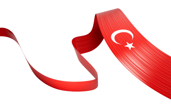 3d Flag Of Turkey 3d Wavy Shiny Turkey Ribbon Flag 3d Illustration png