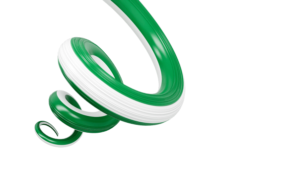 3d Flag of Nigeria 3d Spiral Glossy Ribbon Flag Of Nigeria 3d Illustration png