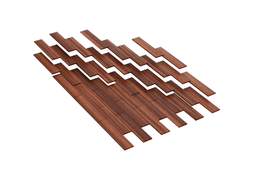 High Quality Seamless Realistic Brown Wooden Planks 3D Illustration png