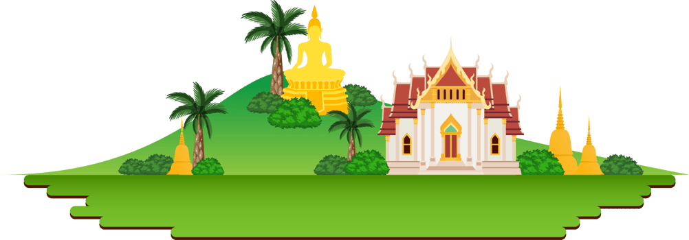thai asia culture view illustration design png