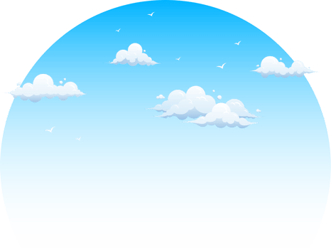 sky cloud border background illustration design png
