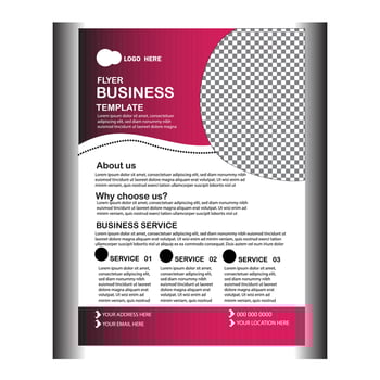 New business flyer template design vector