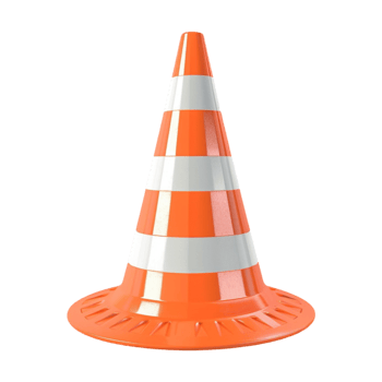Traffic Cone On Transparent Background png