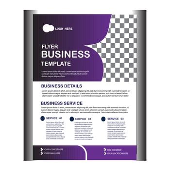 Business flyer template. vector