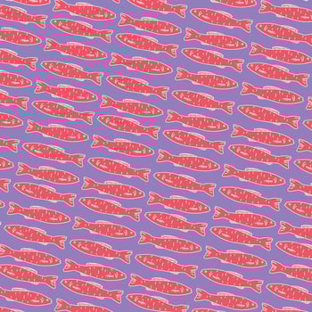 Fish pattern design vector