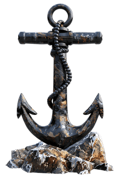 Anchor isolated against a transparent background png