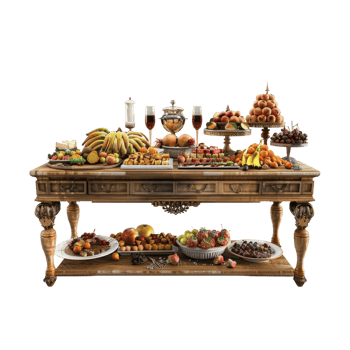 Buffet table alpha background png