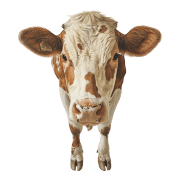 Cow white and brown png