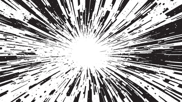 Monochrome Illustration, Black Texture on White Background for Overlays and Textures vector