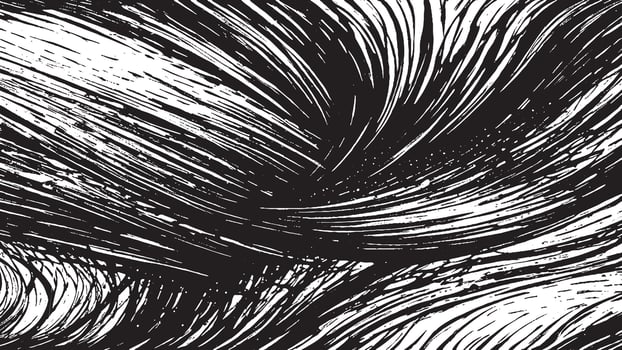 Abstract Black Monochrome Brush Strokes Overlay Art for Background Textures vector