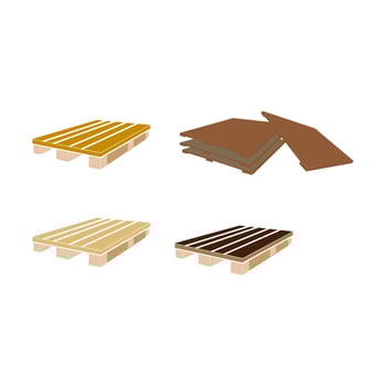 wooden pallet icon, vectors illustration