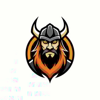 Mystic Valkyrie Skull Wings Logo vector