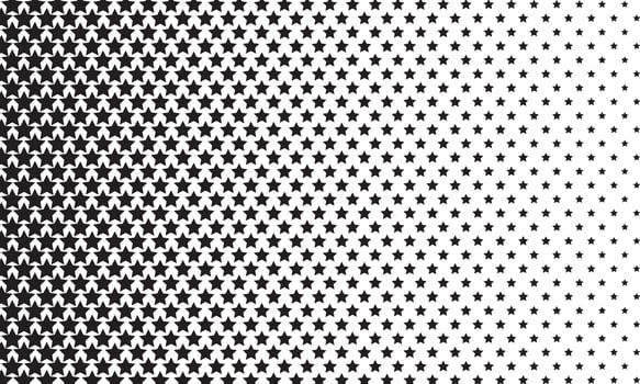 simple abstract black color geometric small star halftone blend pattern a black and white background with a pattern of stars vector