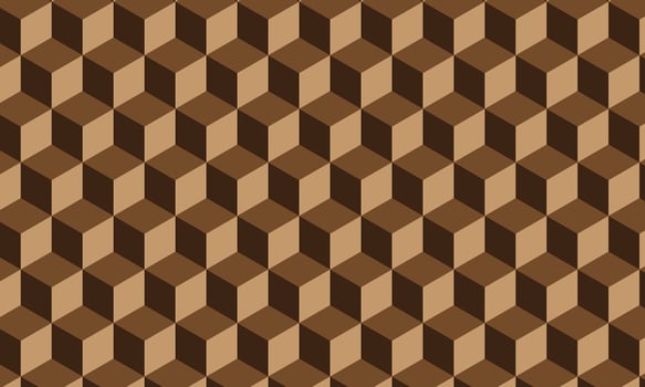 simple abstract brown color geometric square cube box pattern the pattern of the squares of brown vector