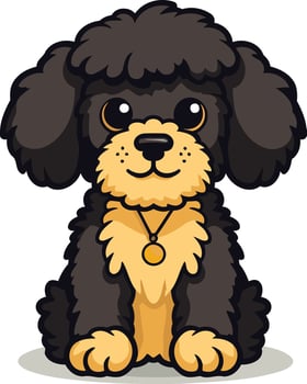 Cute cartoon dog vector