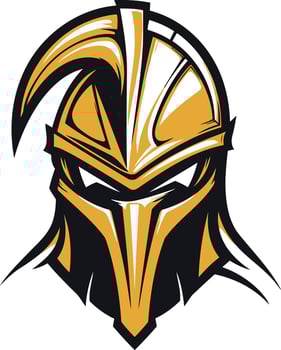 Bold and powerful, this spartan helmet logo is a perfect symbol of strength, courage, and leadership vector