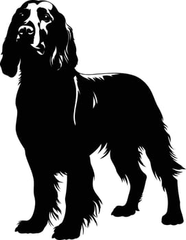 A simple yet striking silhouette of a dog, perfect for adding a touch of canine charm to your designs vector