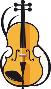 Elegant Illustration of a Violin vector
