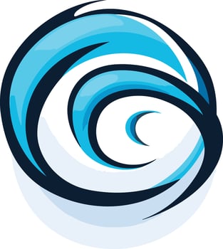 Abstract wave logo, perfect for a company or brand associated with water, nature, energy, or movement vector