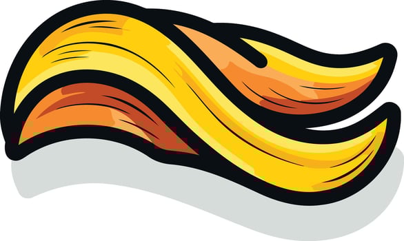 Abstract flame logo design, perfect for branding a fast-paced, energetic company vector